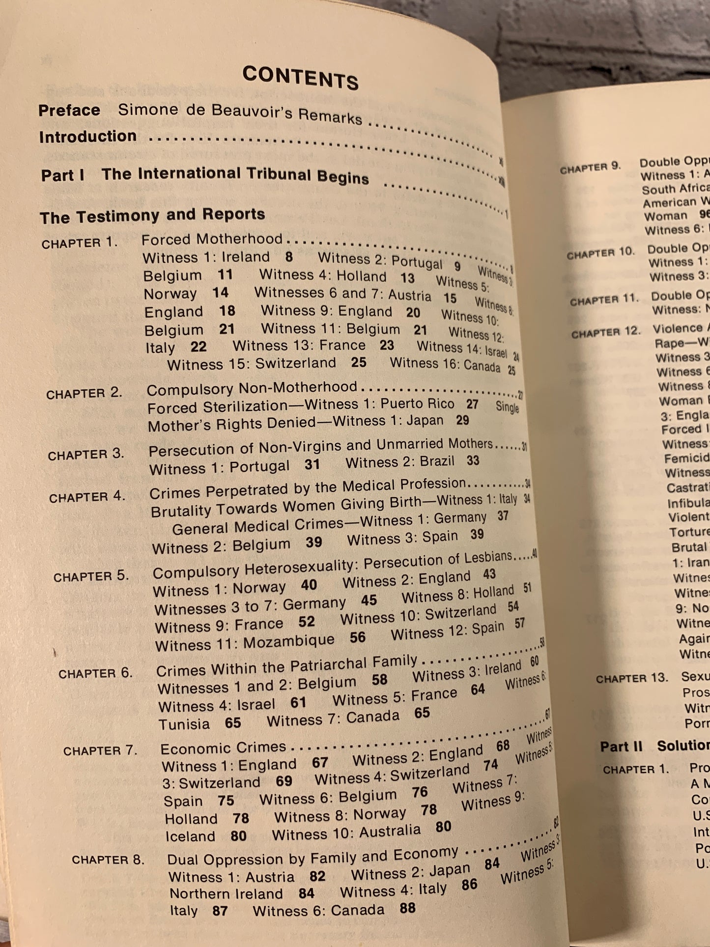 The Proceedings of the International Tribunal on Crimes Against Women [1976]
