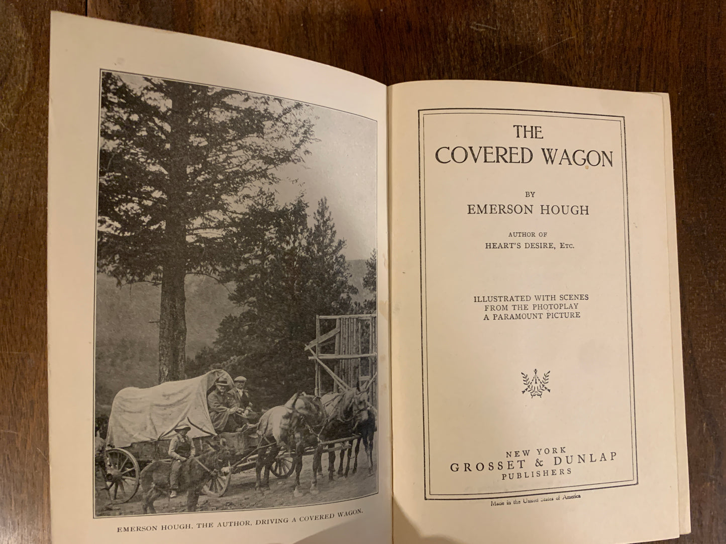 The Covered Wagon by Emerson Hough, Photoplay 1922