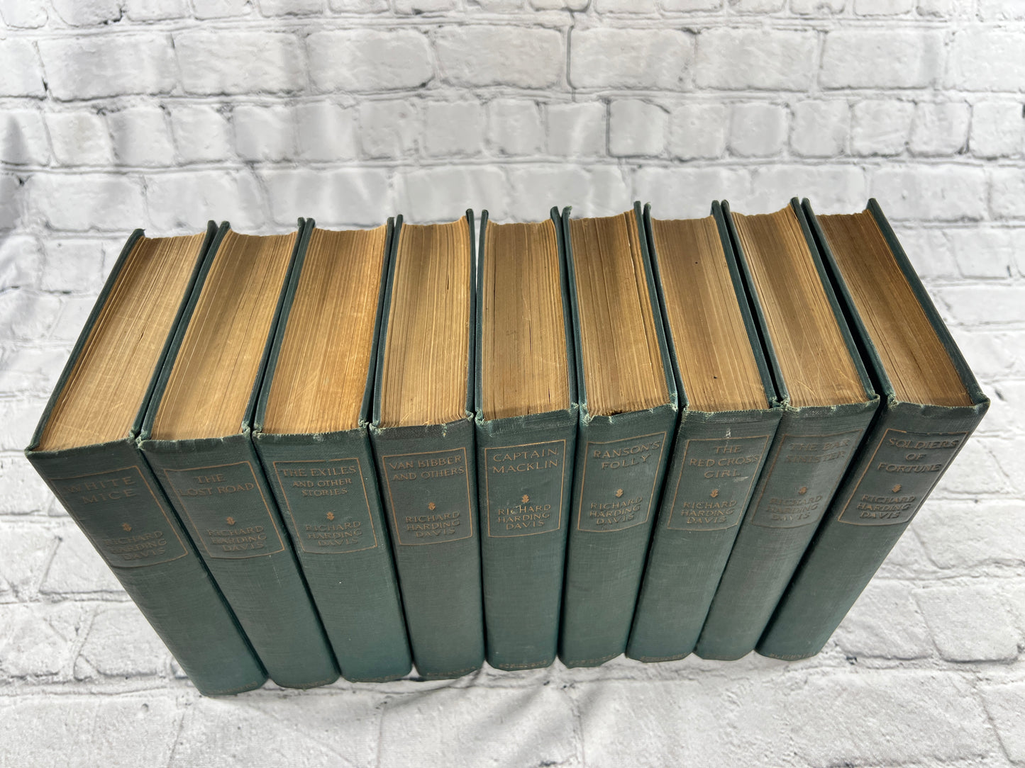 The Novels and Stoires of Richard Harding Davis [Lot of 9 · 1920s · Scribners]
