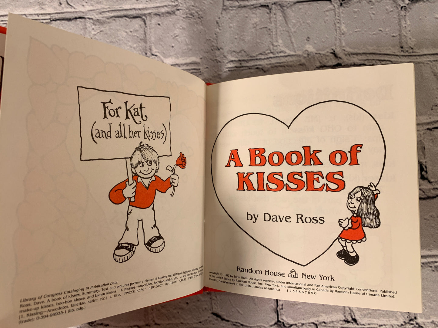 A Book of Kisses by Dave Ross [1982]