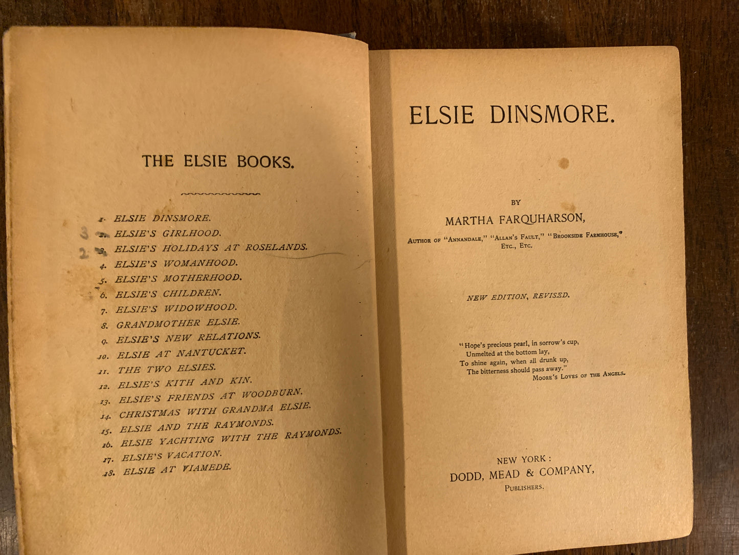 Elsie Dinsmore by Martha Finley 1893