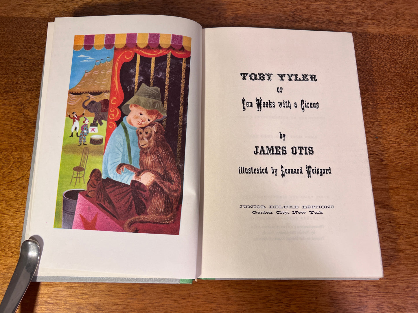 Toby Tyler or Ten Weeks with A Circus by James Otis, Junior Deluxe Editions