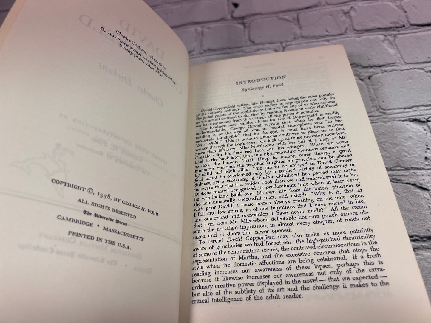 David Copperfield by Charles Dickens [1958]