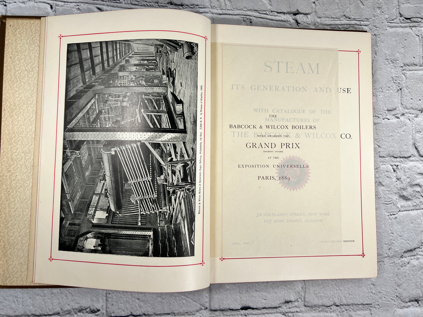 Steam its Generation and Use (Babcock & Wilcox Co.) [22nd Edition · 1890]