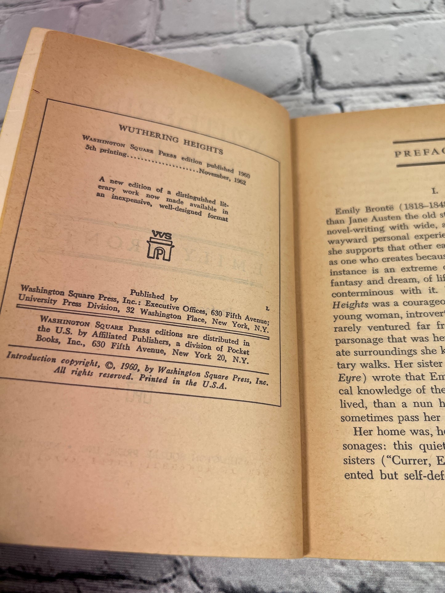 Wuthering Heights by Emily Bronte [1962 · 5th Printing]