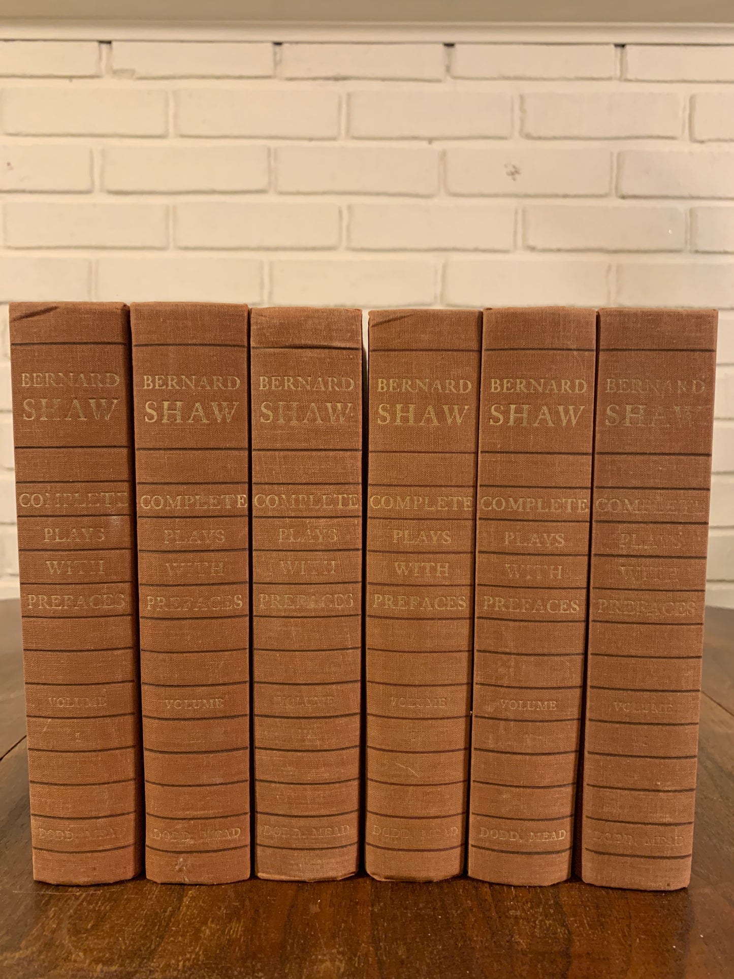 Set of (6) Volumes Bernard Shaw Complete Plays With Prefaces 1963
