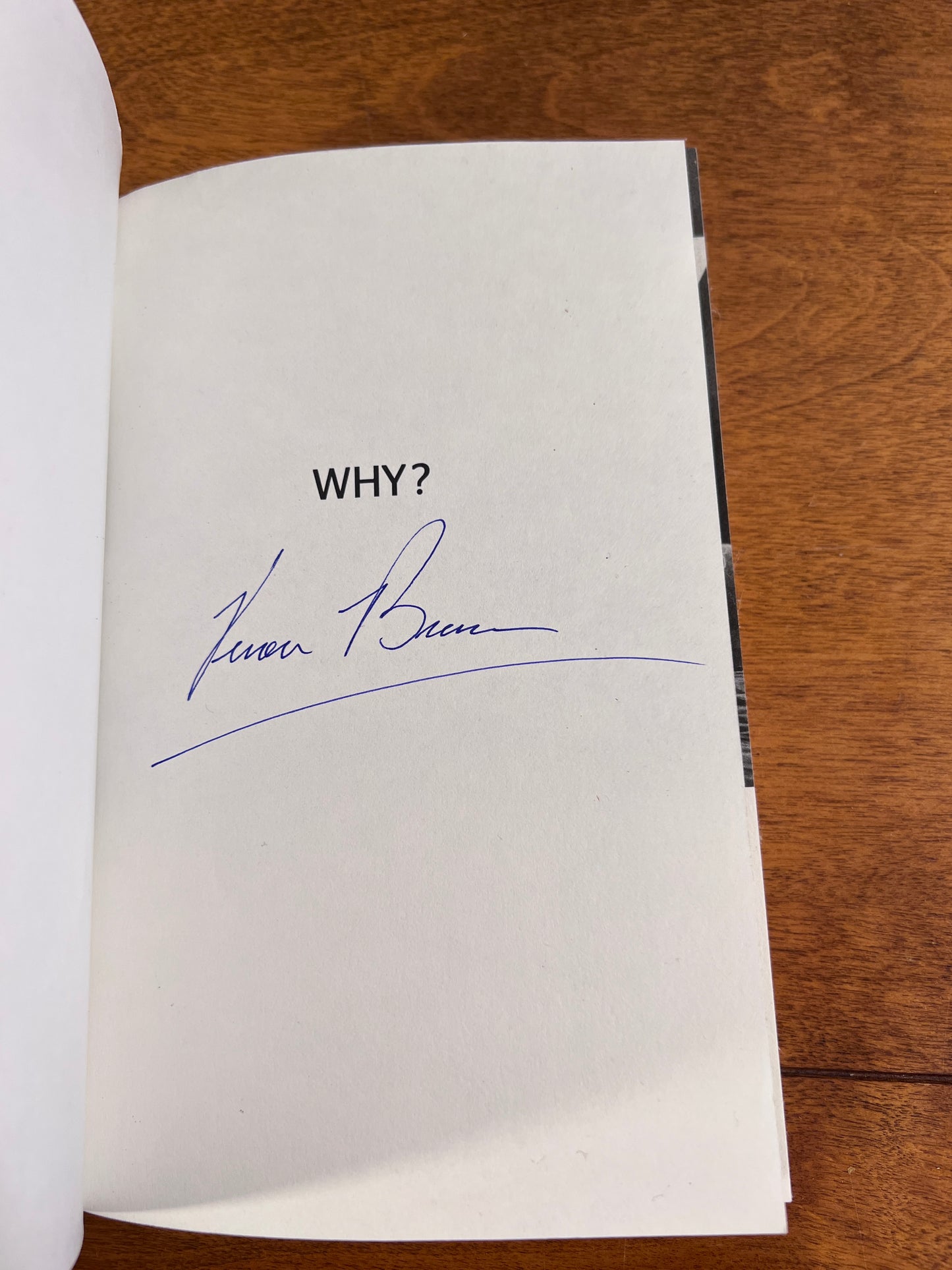 Why: Answers to Weather the Storms of Life by Vernon Brewer (Signed)
