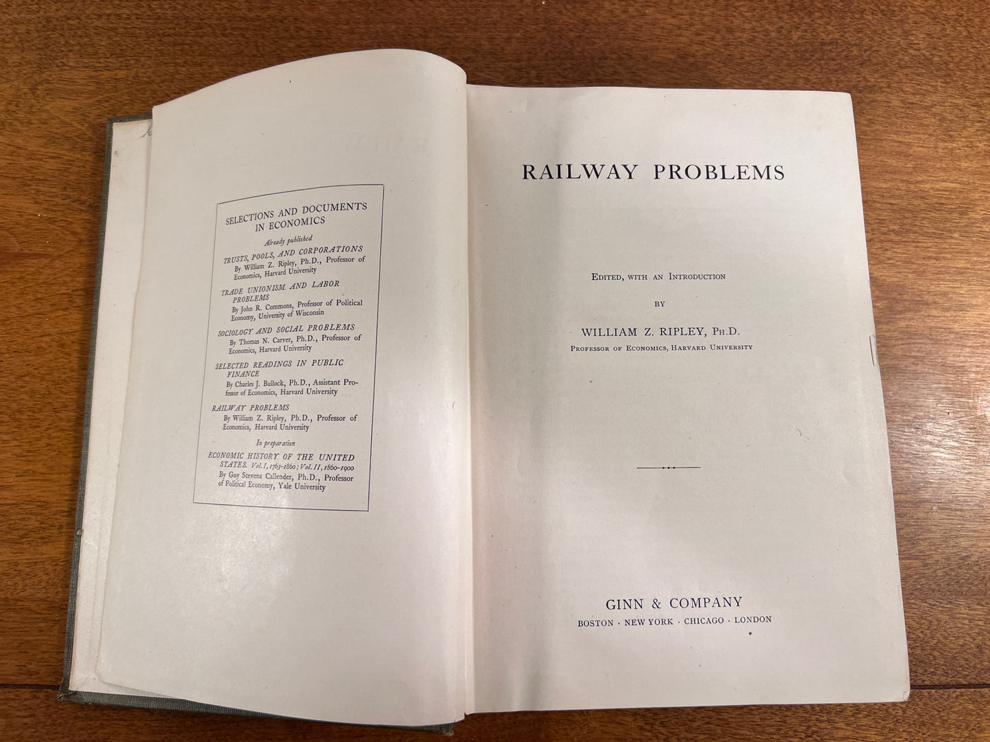 Railway Problems by William Z. Ripley, 1907