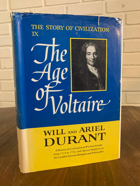 The Age of Voltaire IX (Age of Civilization) by Will Durant 1965 1st Printing