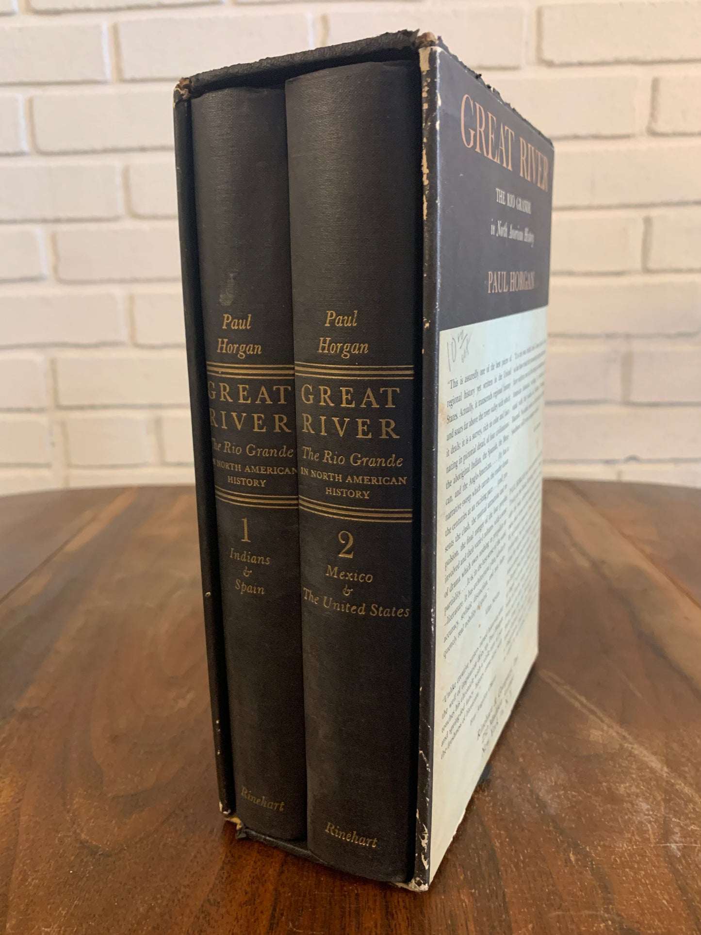 Great River: The Rio Grande by Paul Hogan [1954 · 2 Volumes  · Slip Case]