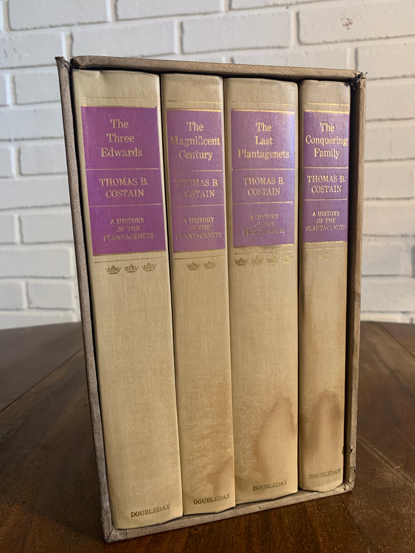 A History of the Plantagenets by Thomas Costain [1962 4 Volumes]