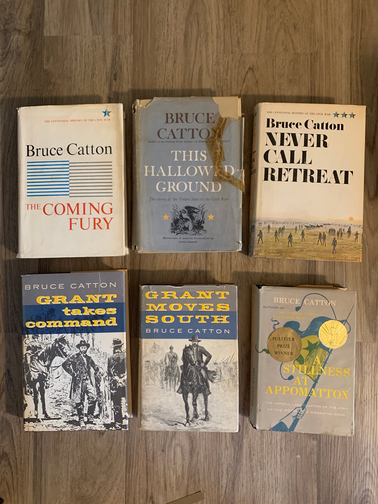 Bruce Catton, 6 Book Lot, This Hallowed Ground, Never Call Retreat