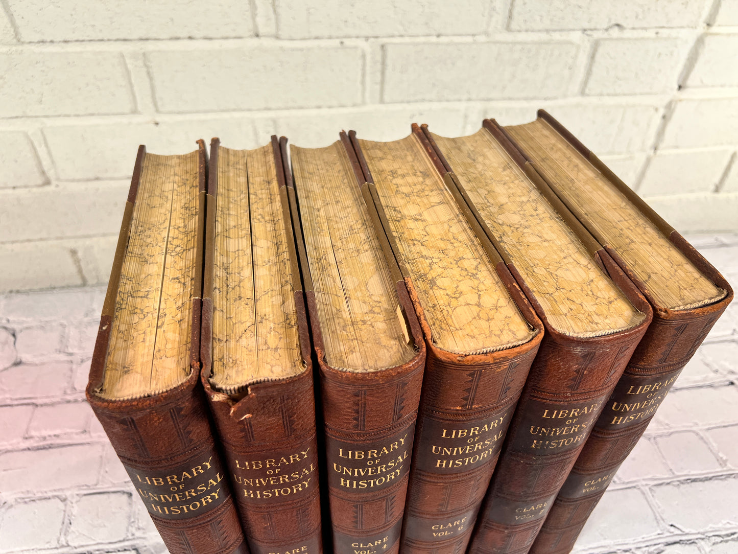 Library of Universal History Clare Volumes 2-4, 6-8 [1897]