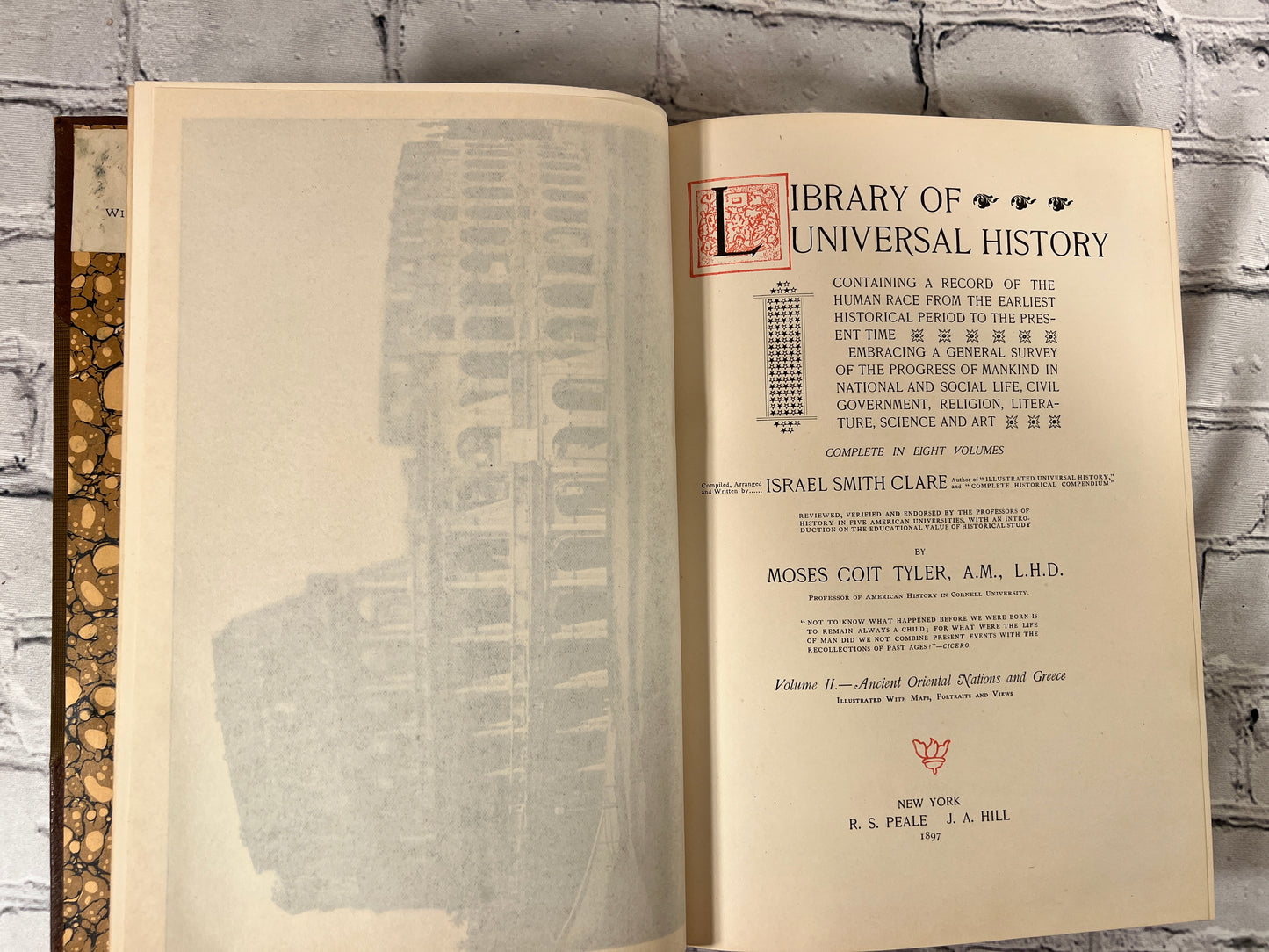 Library of Universal History Clare Volumes 2-4, 6-8 [1897]