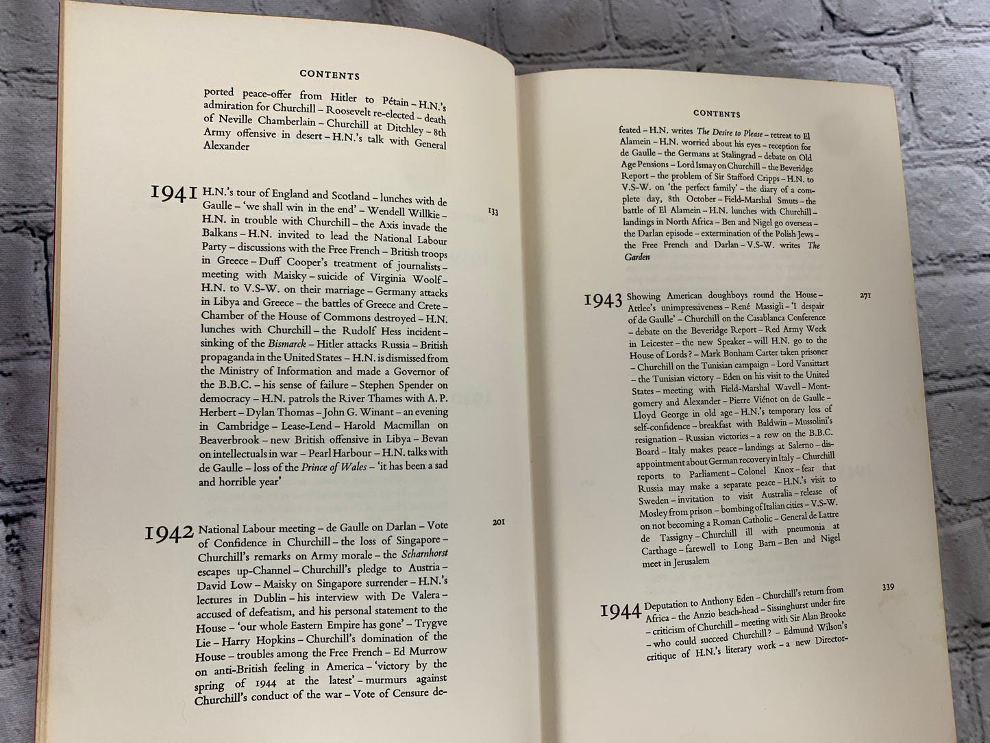 The War Years 1939-1945 Vol II of Diaries & Letters of Harold Nicolson [1967]