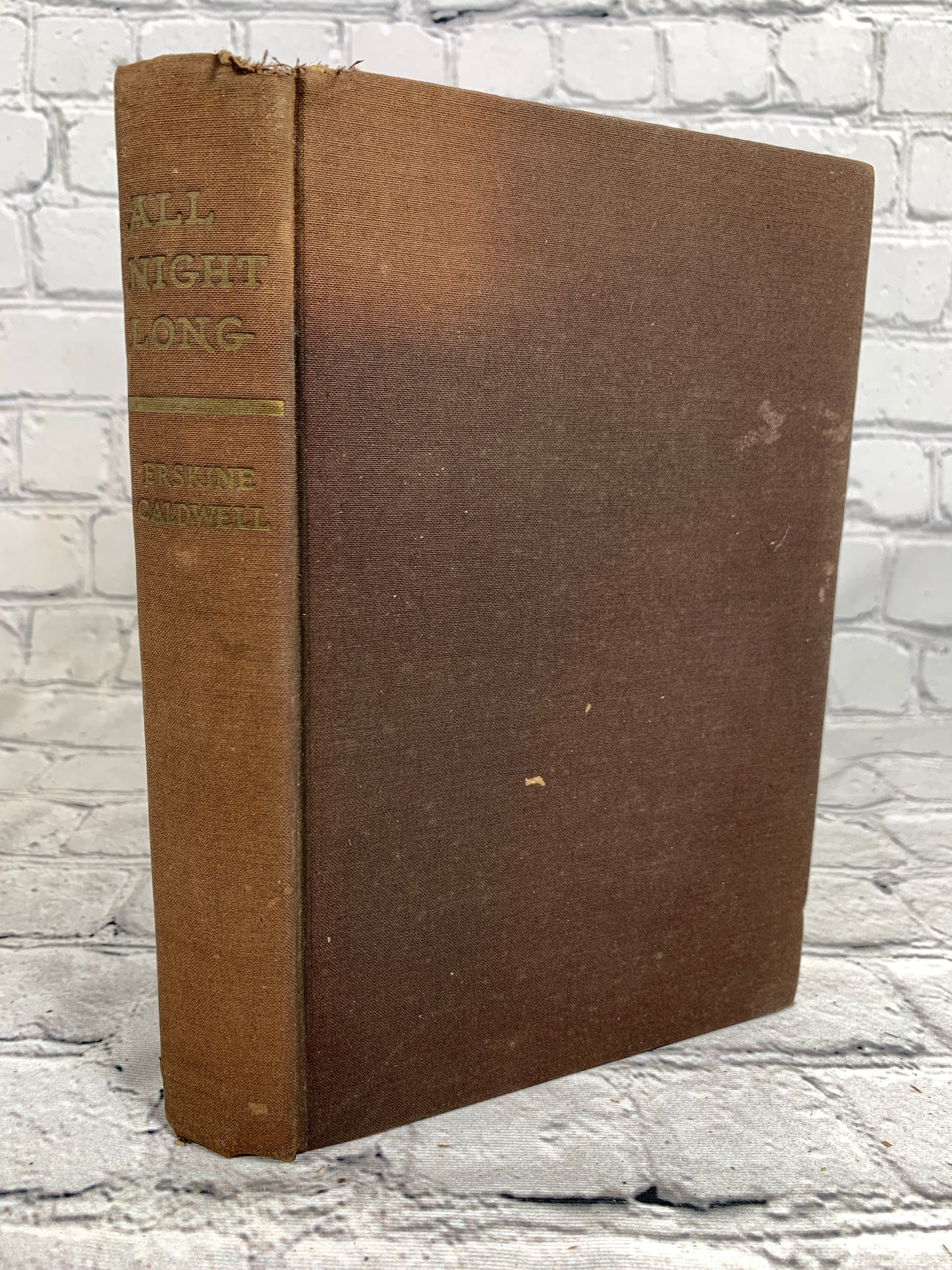 All Night Long Erskine Caldwell Hard Cover  [1942 · Book League of America]