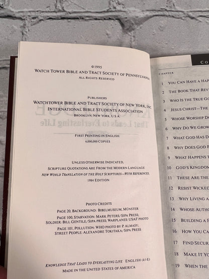 Knowledge That Leads to Everlasting Life Watch Tower Bible [1st Printing · 1995]