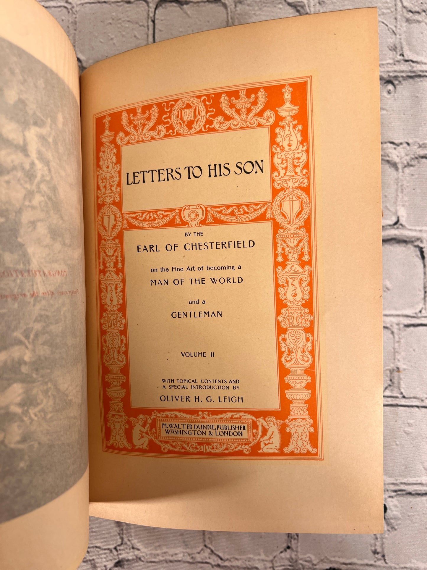 Universal Classcis Library - Letters to His Son by Earl of Chesterfield [1901]
