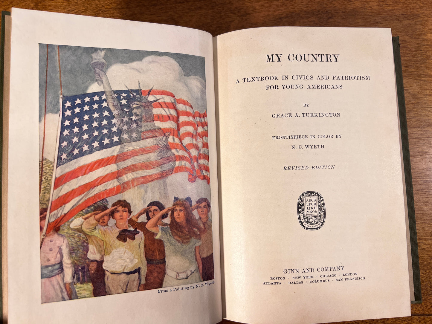 My Country: A Textbook in Civics and Patriotism  by Grace A. Turkington [1923]