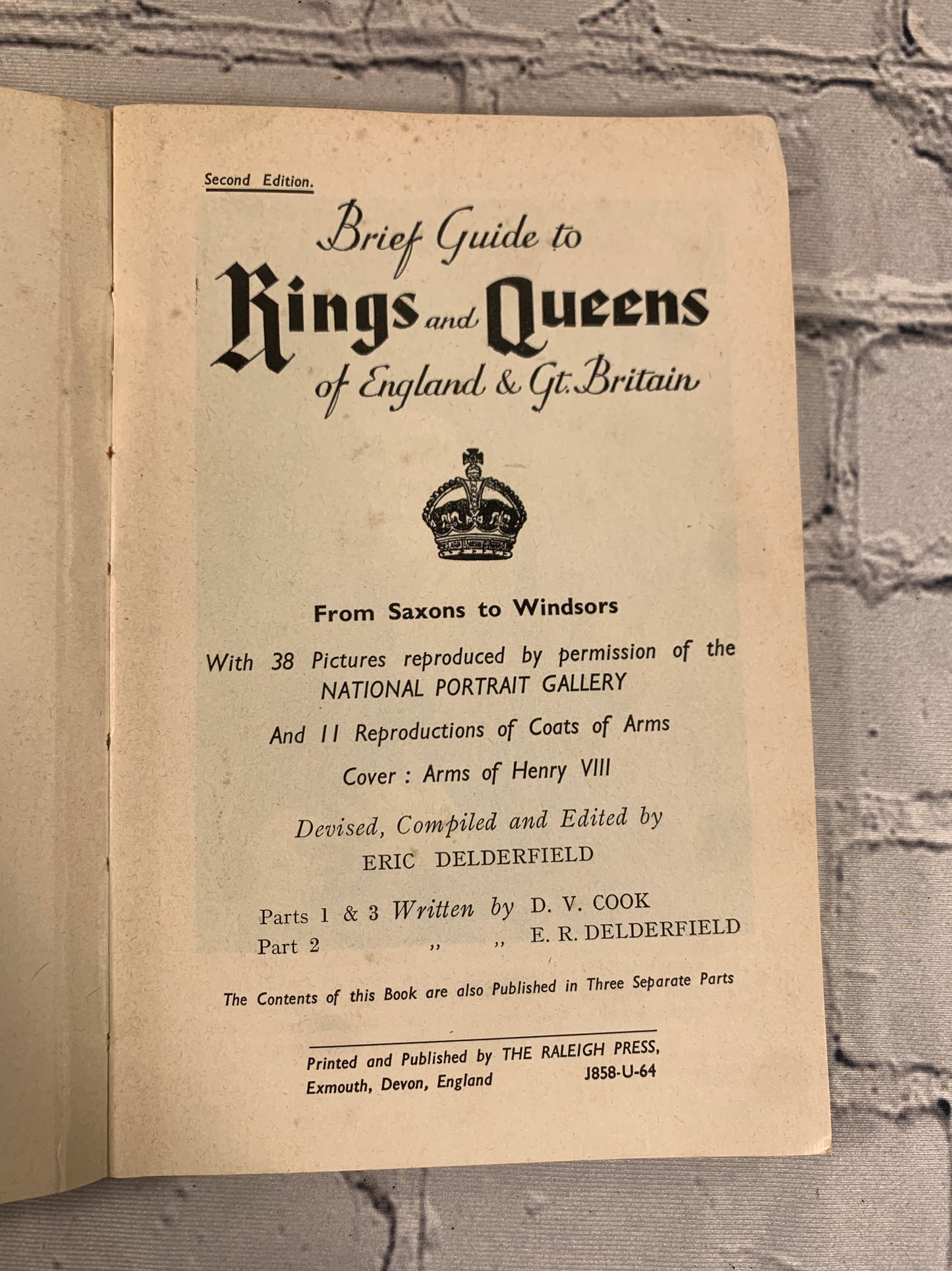 Brief Guide to Kings and Queens of England & Great Britain Saxons to Windsors [2nd Edition]