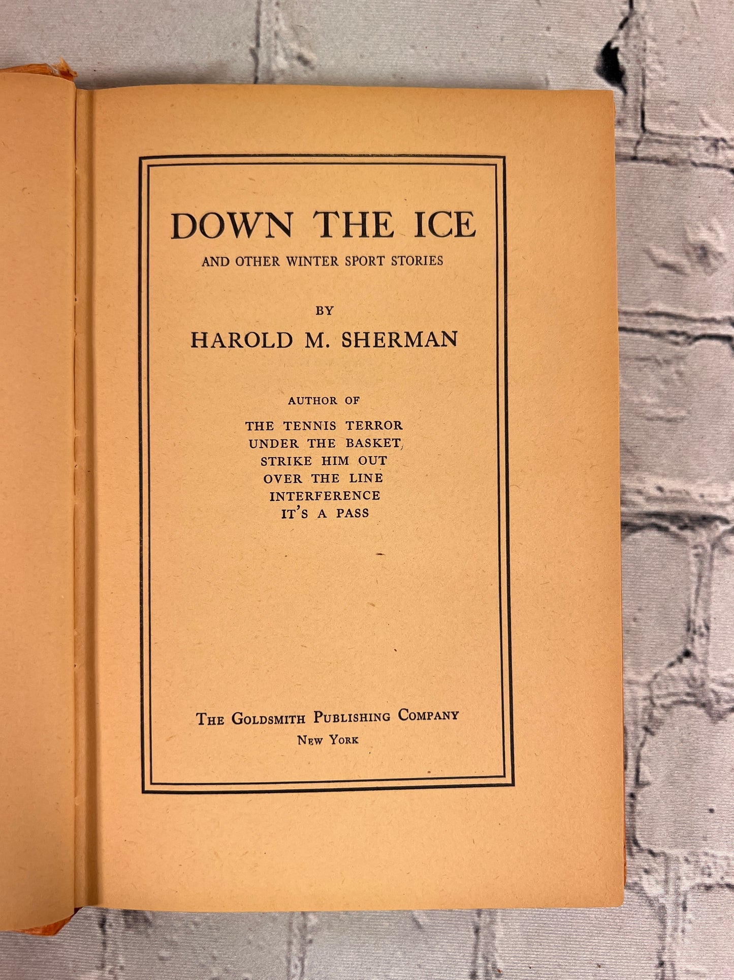 Down the Ice by Harold M. Sherman [1932]