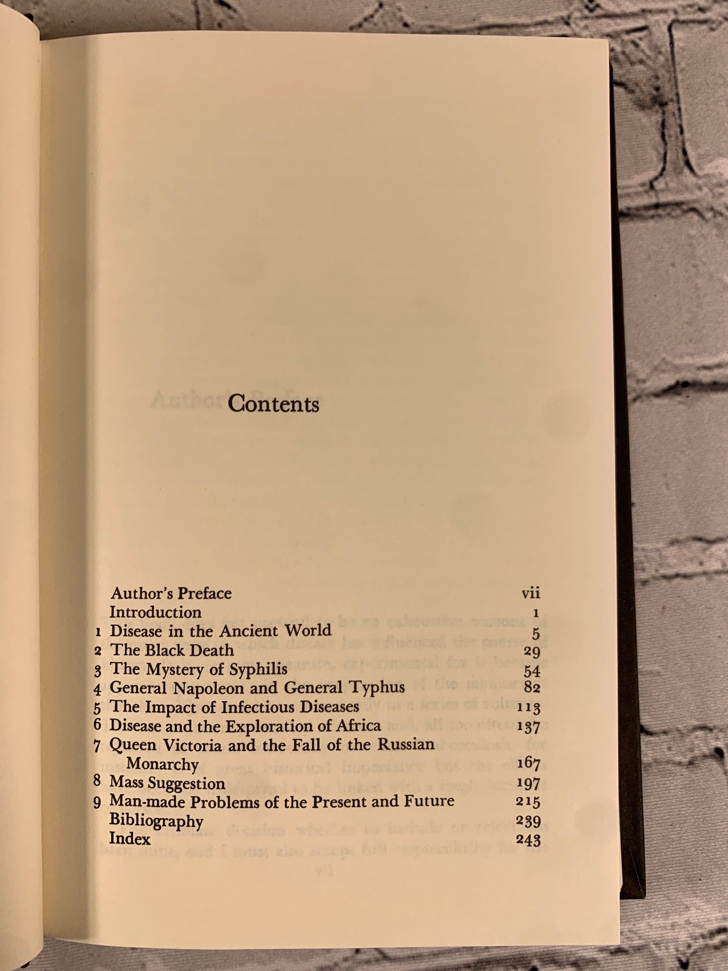 Disease and History by Frederick Cartwright [1991]