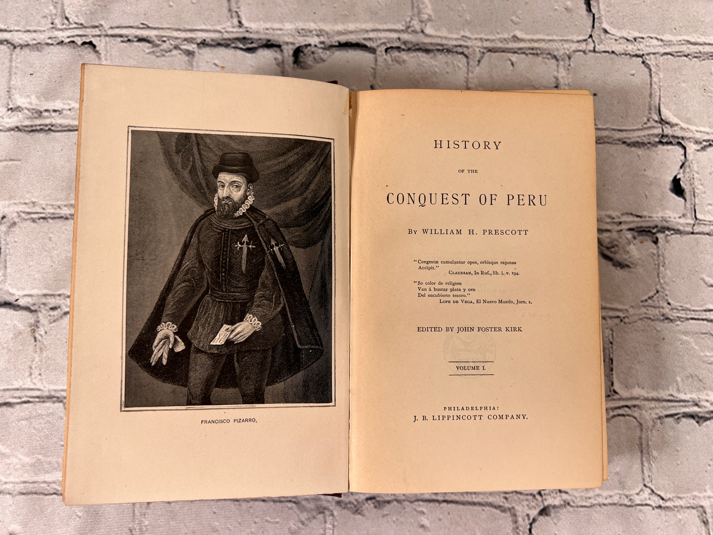 History of the Conquest of Peru Volume I. by William H. Prescott [1874]