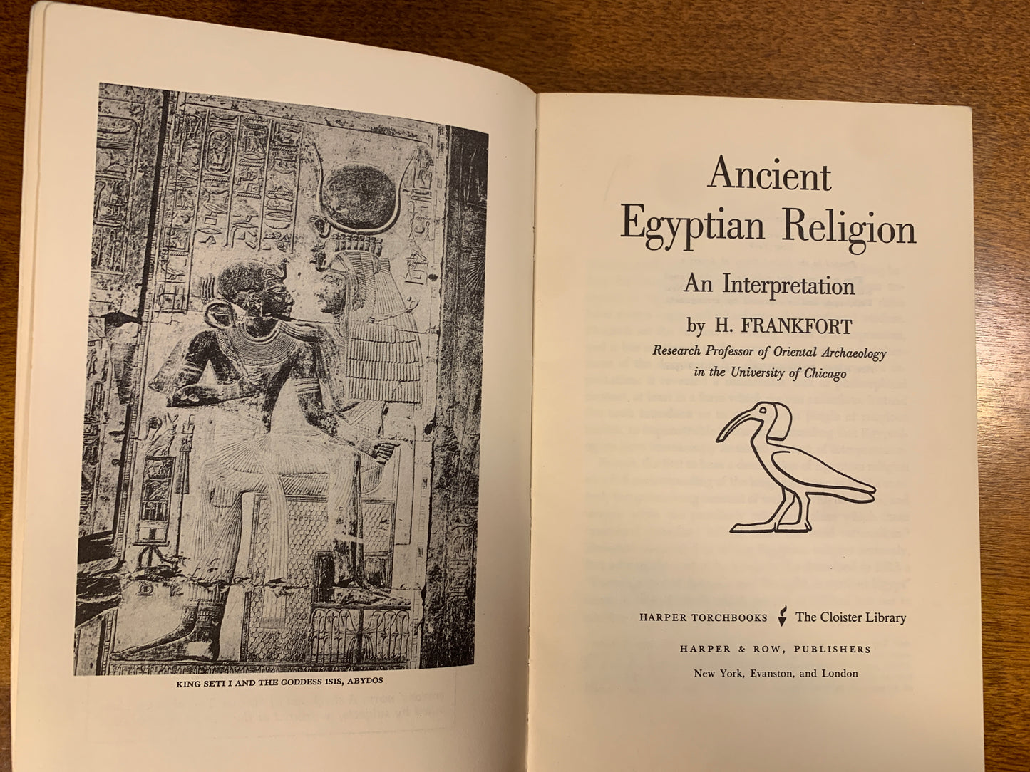 Ancient Egyptian Religion by Henri Frankfort 1961