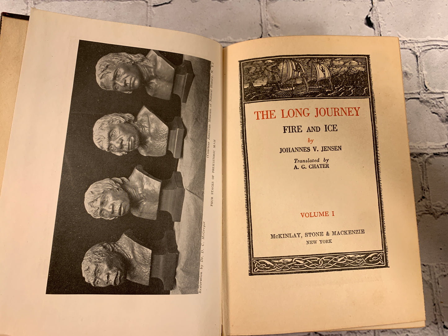 The Long Journey Volume I & II by Johannes V. Jensen [3rd Printing · 1923]