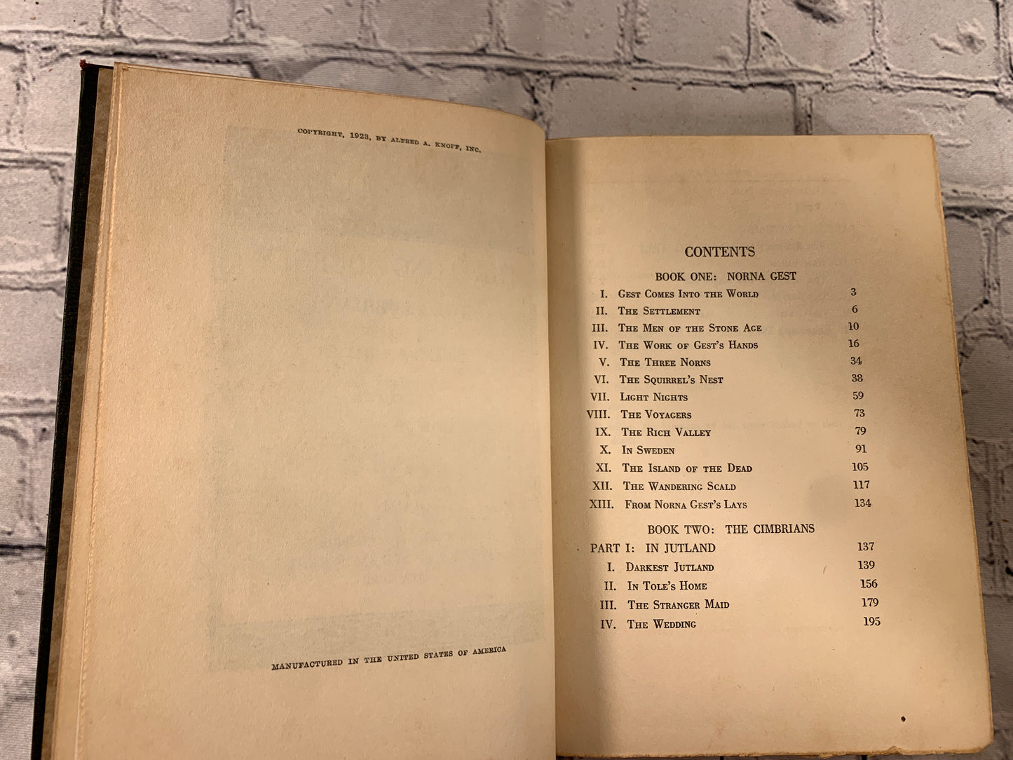 The Long Journey Volume I & II by Johannes V. Jensen [3rd Printing · 1923]