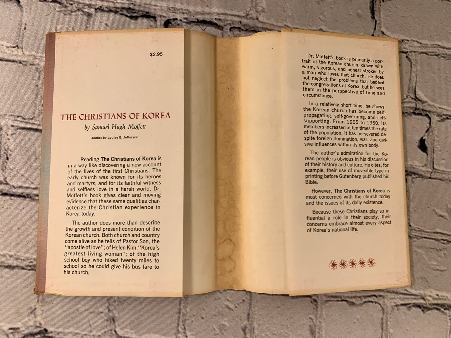 The Christians of Korea by Samuel Hugh Moffett [SIGNED · 1962 · 2nd Print]