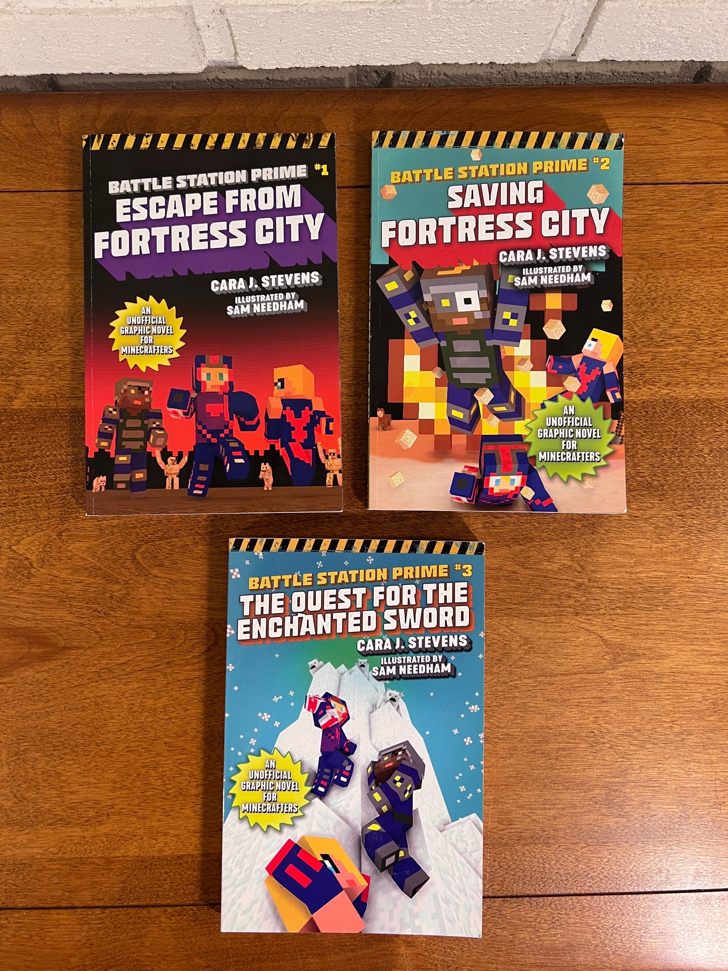Battle Station Prime #1, #2, #3 Escape from Fortress City, Saving Fortress City, Quest for Enchanted Sword by Stevens & Needham