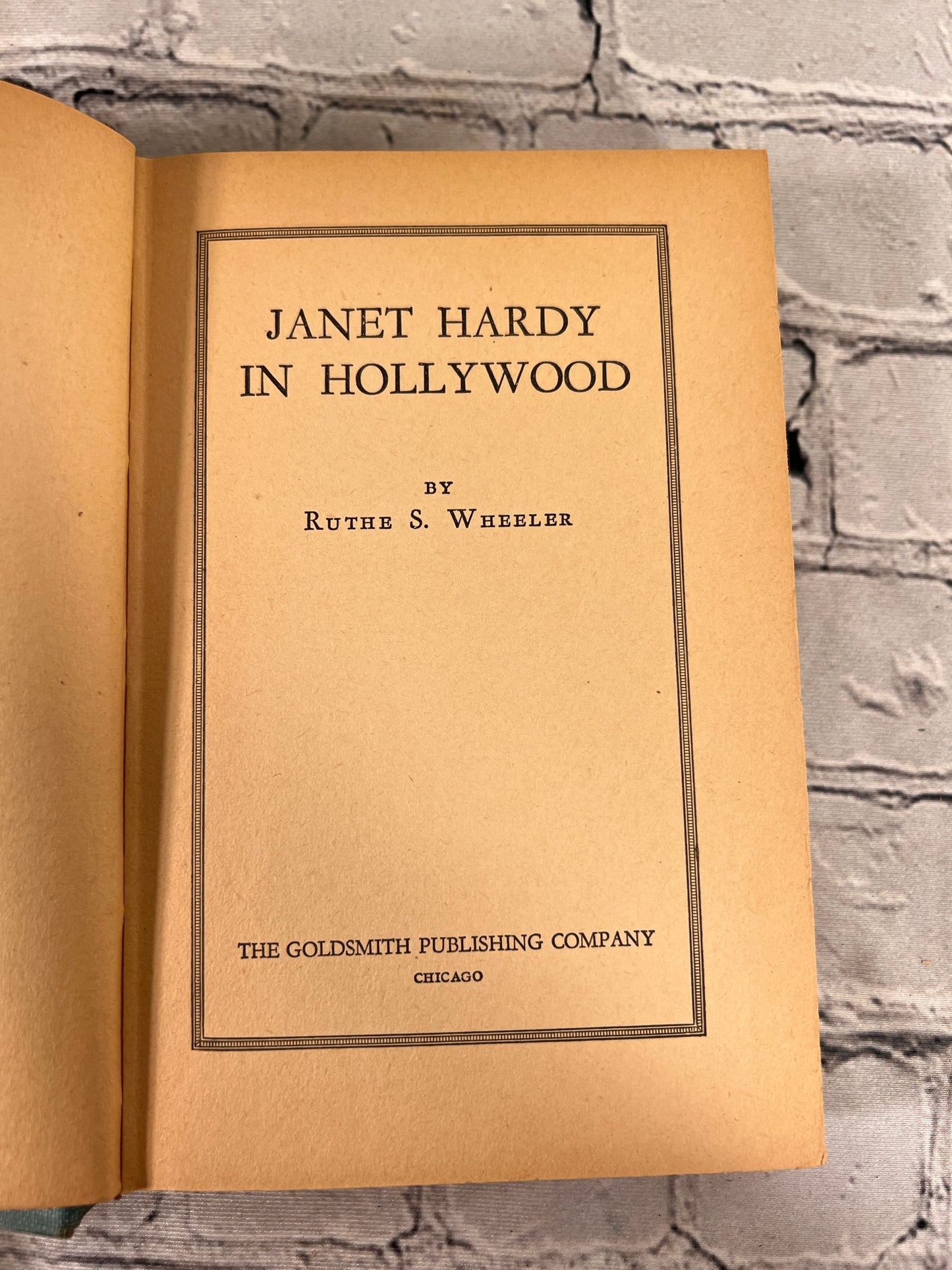 Janet Hardy in Hollywood by Ruthe S. Wheeler [1935 · 1st Edition]