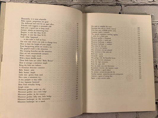 The Art of Growing Miniature Tress, Plants and Landscapes by Tatsuo Ishimoto [1966]