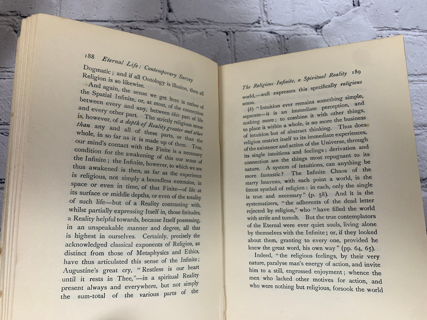 Eternal Life: A Study of Its Implication and Application by F. Von Hugel [1929]