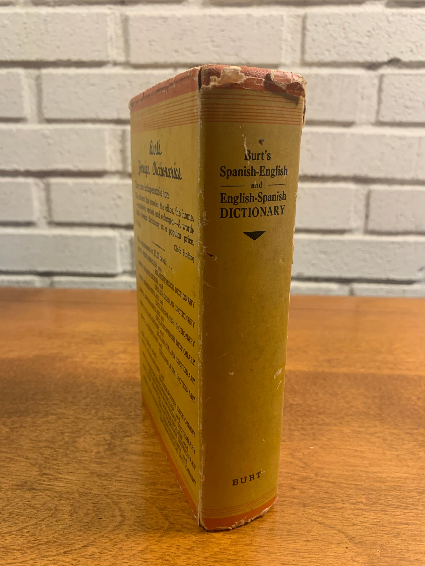 Burt's Spanish - English, English - Spanish Dictionary 1937