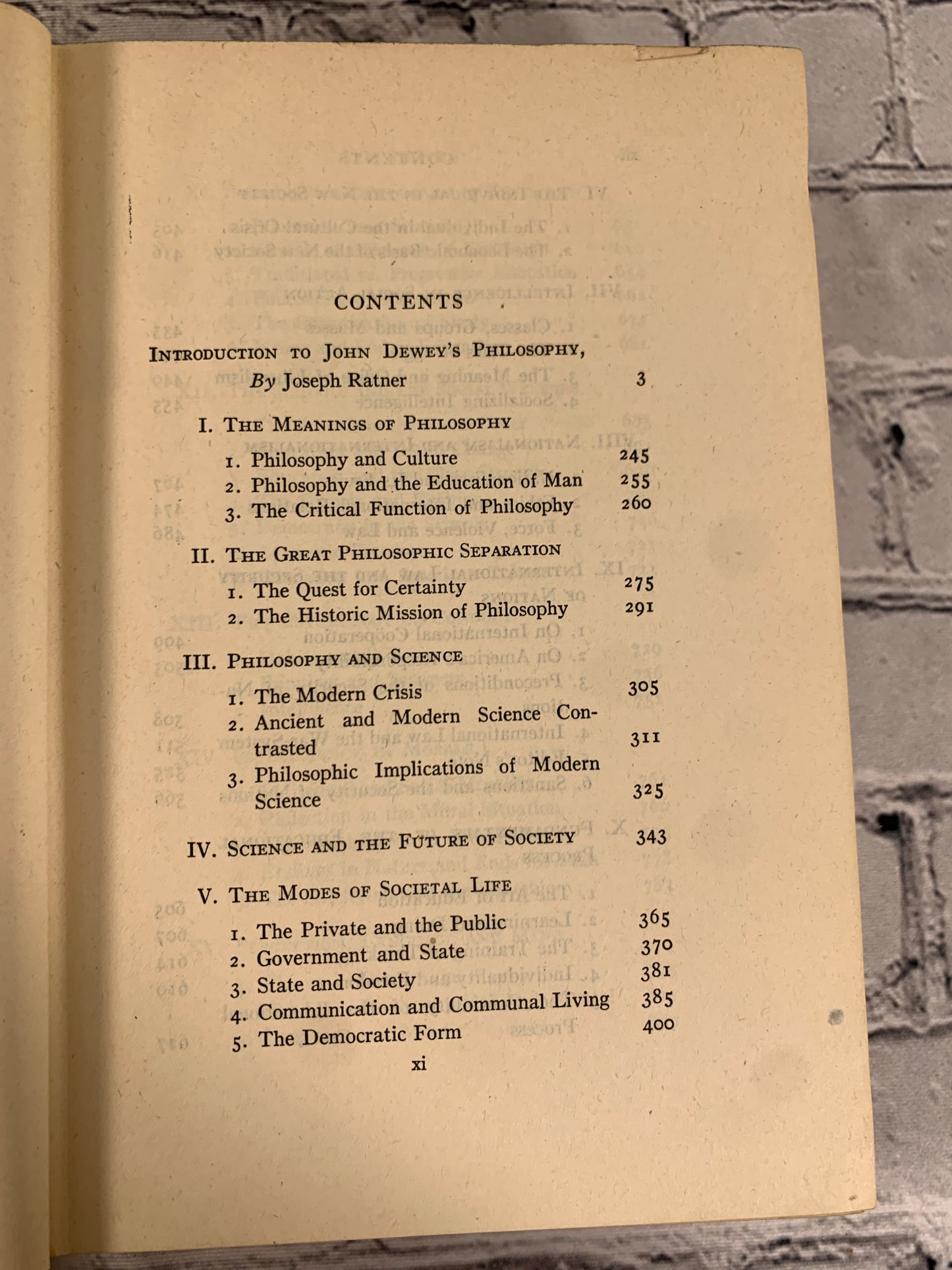 Intelligence in the Modern World John Dewey's Philosophy [1939]
