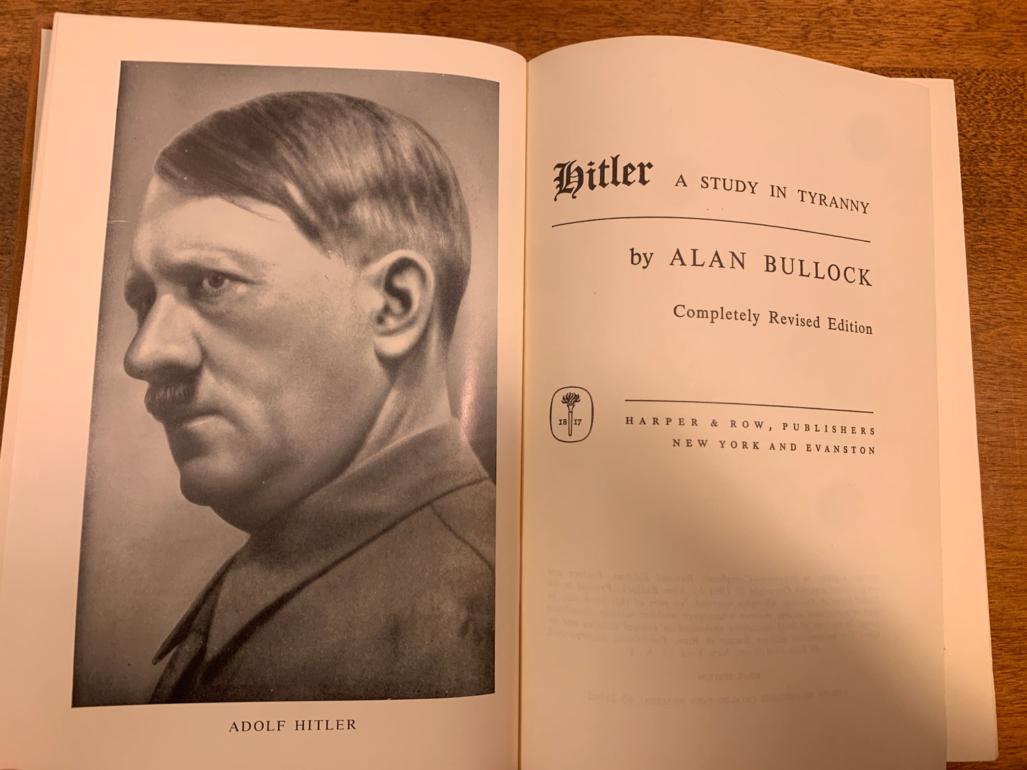 Hitler A Study in Tyranny by Alan Bullock 1962 1st Edition