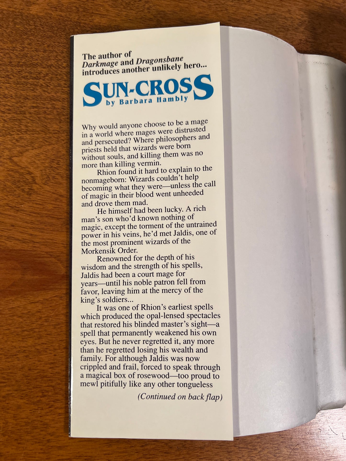 Sun-Cross by Barabara Hambly