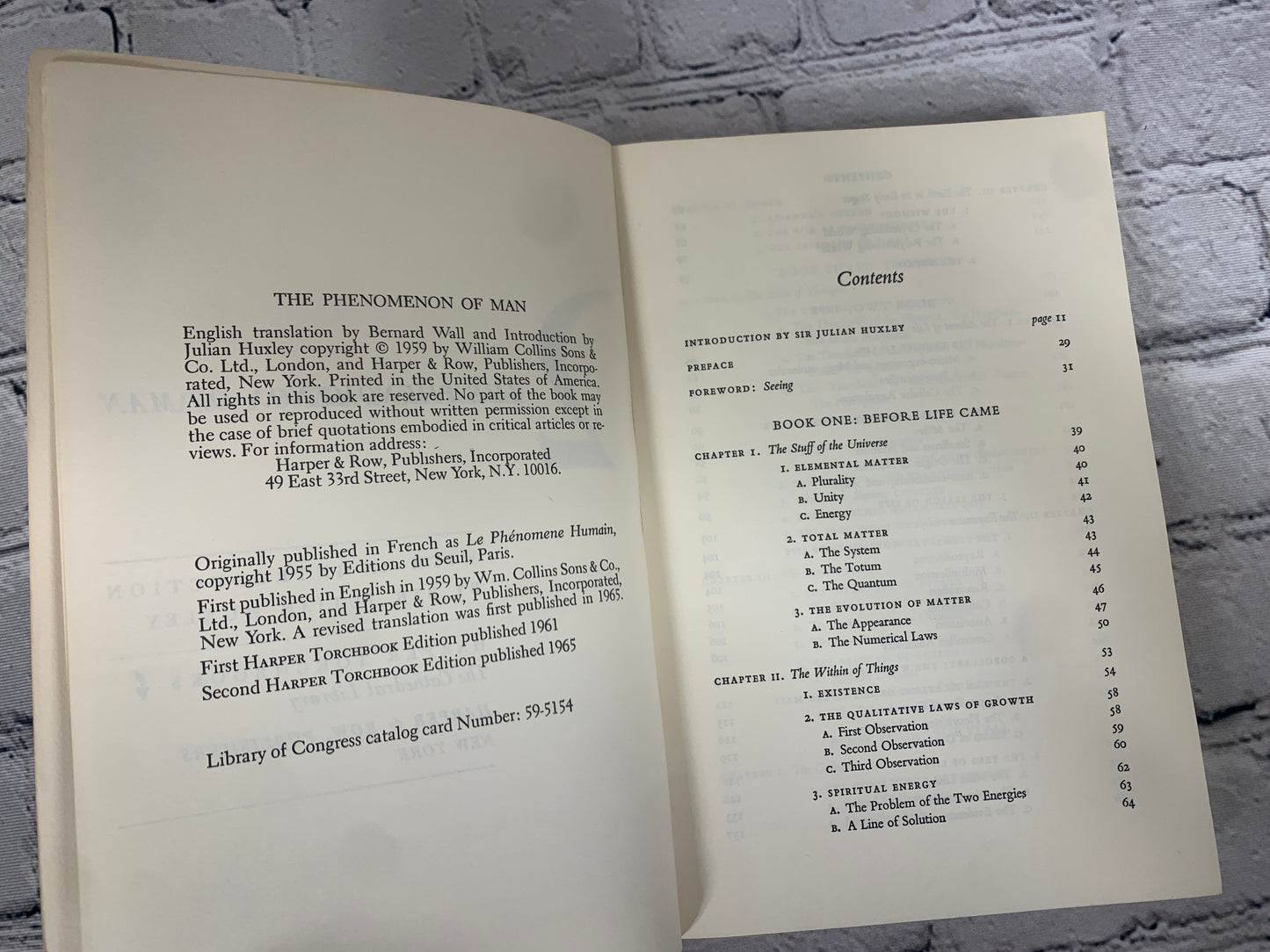 The Phenomenon of Man by Pierre Teilhard de Chardin [1965 · 2nd Edition]