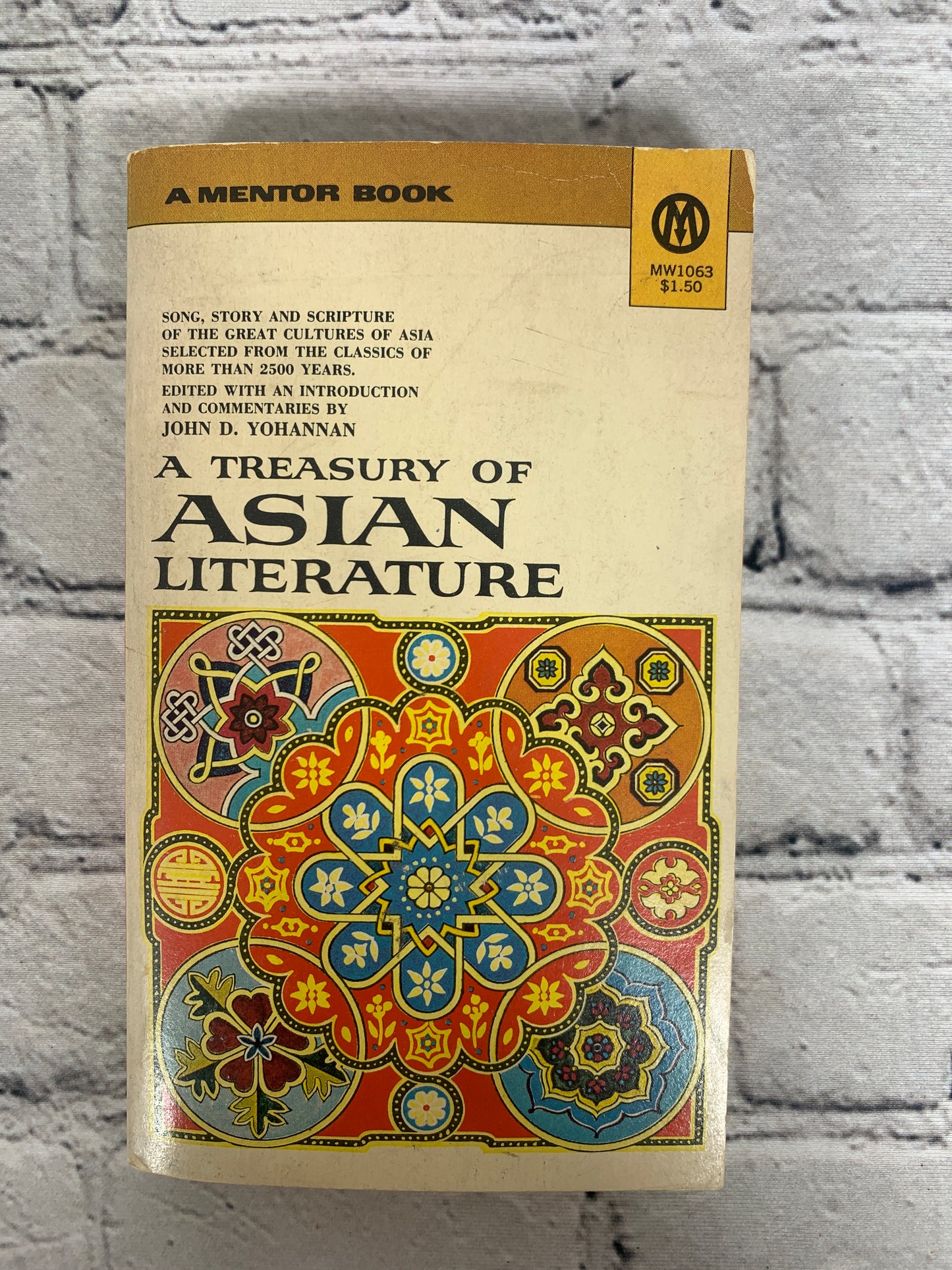 A Treasury of Asian Literature by John D Yohannan [1956]