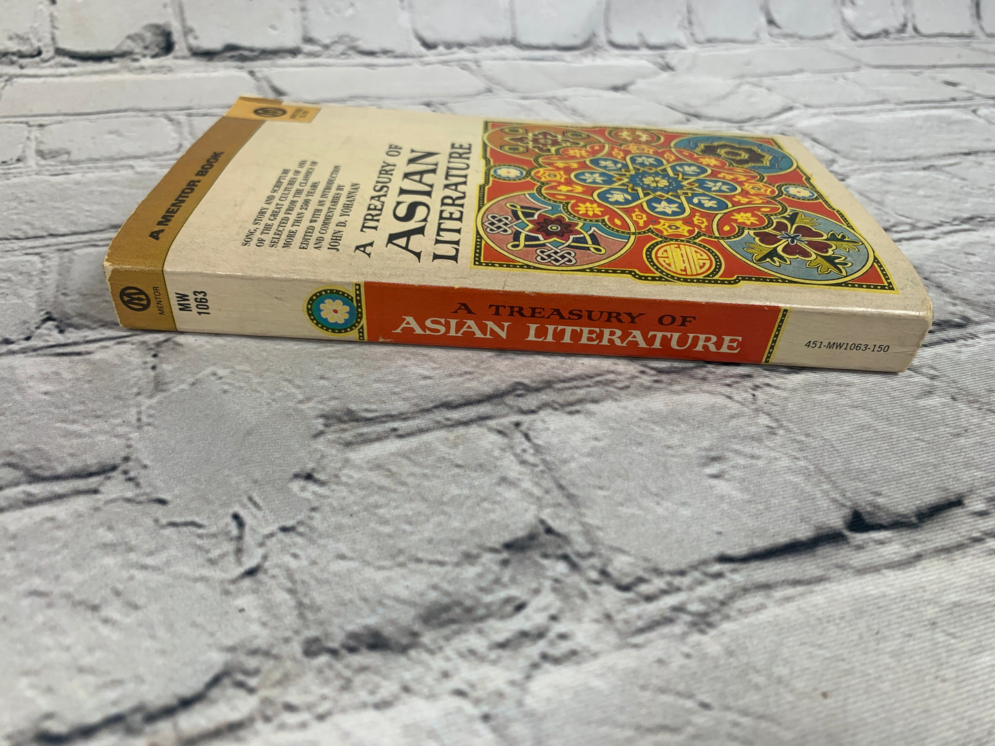 A Treasury of Asian Literature by John D Yohannan [1956]