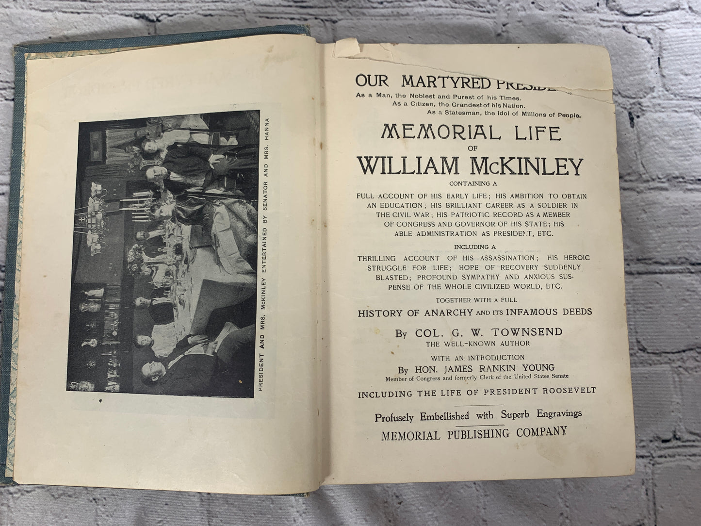 Memorial Life Of William McKinley Our Martyred President [1901]