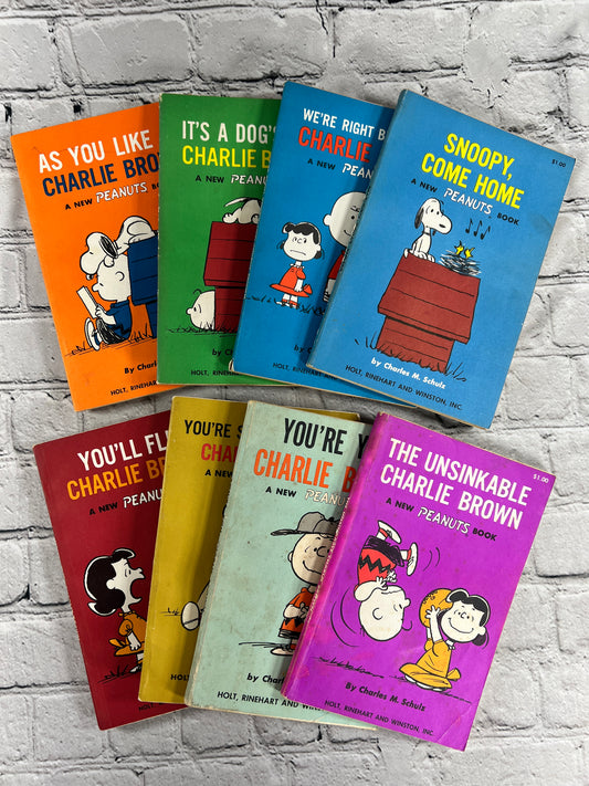 A New Peanuts Book By Charles M Schulz [Lot of 8 · 1960s · All 1st Editions]