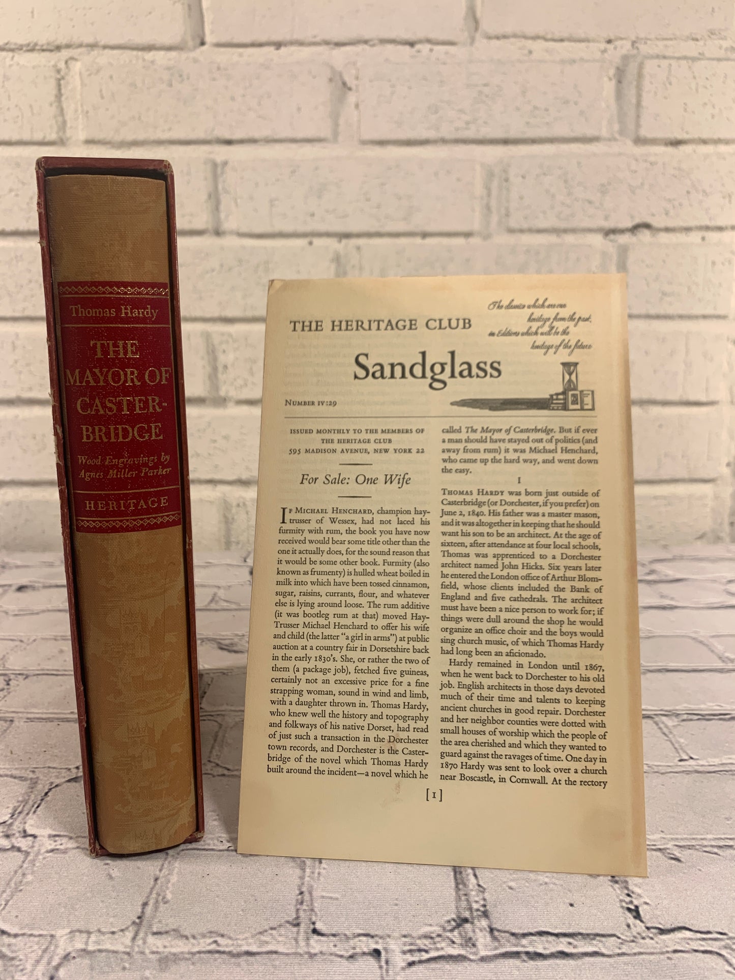 The Mayor of Casterbridge by Thomas Hardy with Sandglass [1964 · Heritage Press]