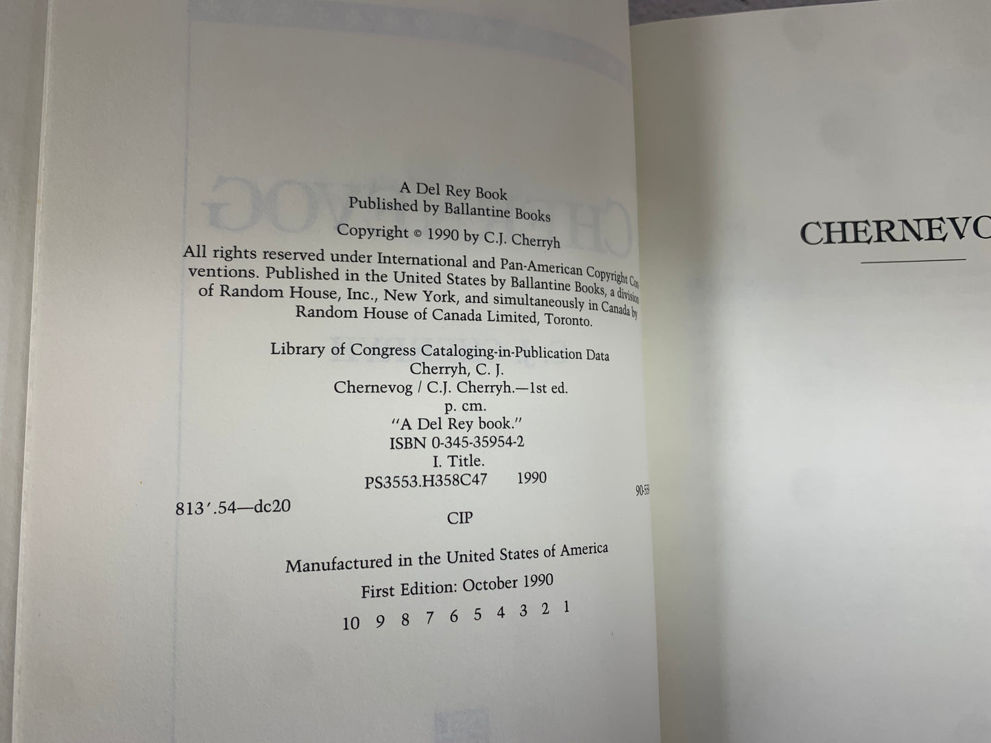 Chernevog by C.J. Cherryh [1990 · 1st Print]