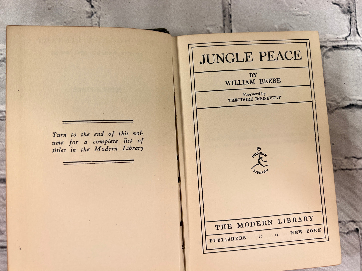 Jungle Peace by William Beebe