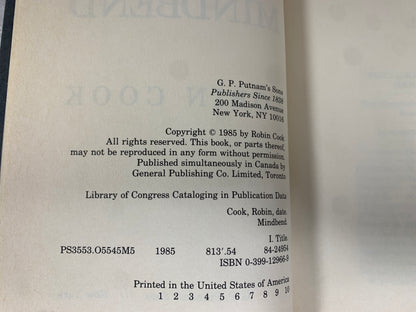 Mindbend by Robin Cook (1985 · 1st Print)