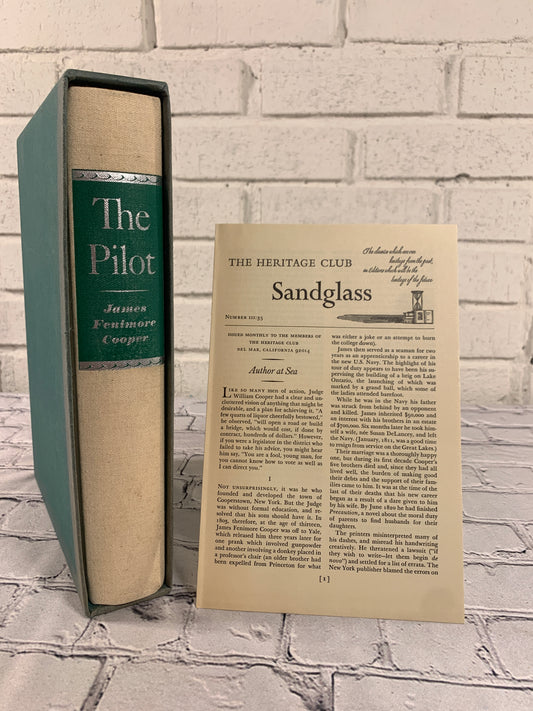 The Pilot by James Fenimore Cooper with Sandglass [1968 · Heritage Press]