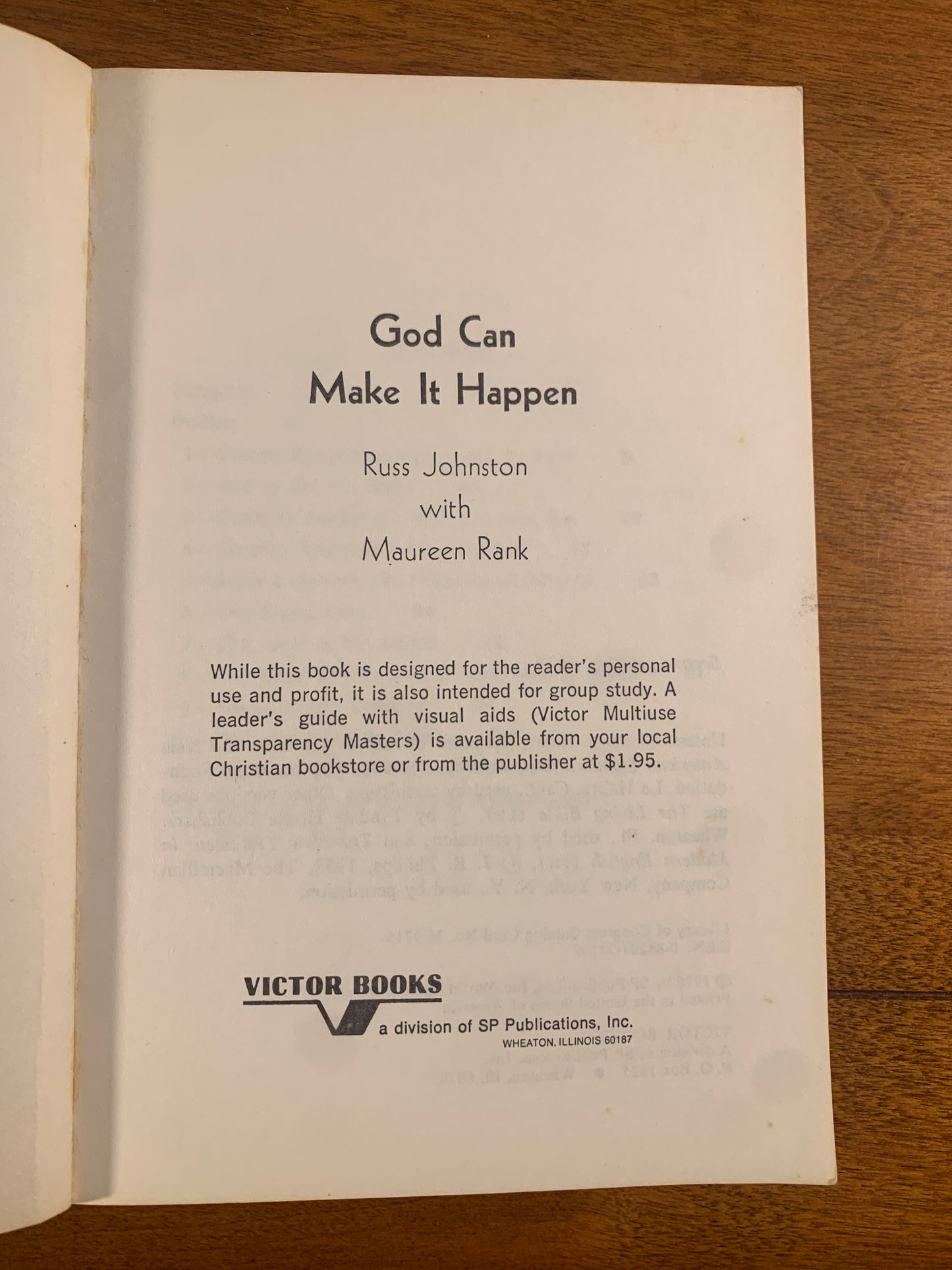 God Can Make it Happen by Russ Johnston 1976